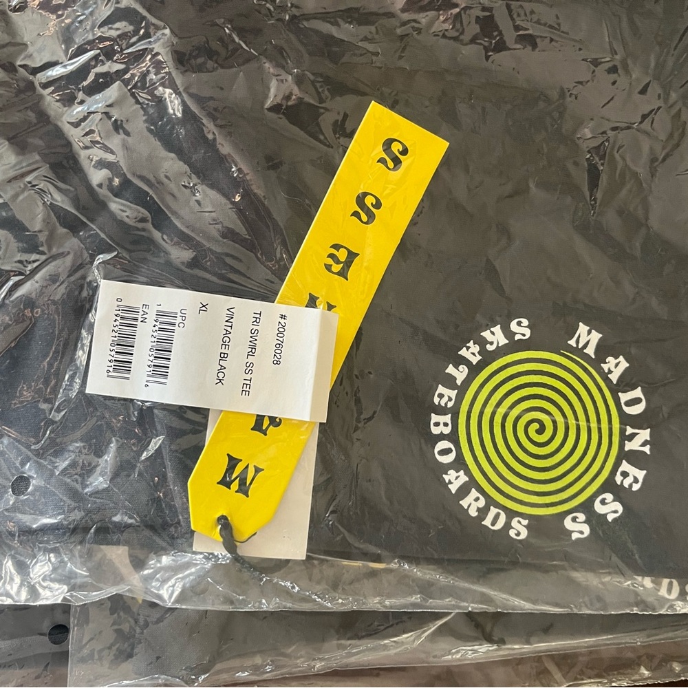 NWT - 3 Madness XL tees $15/each or $30/all - black w swirl still in packaging
